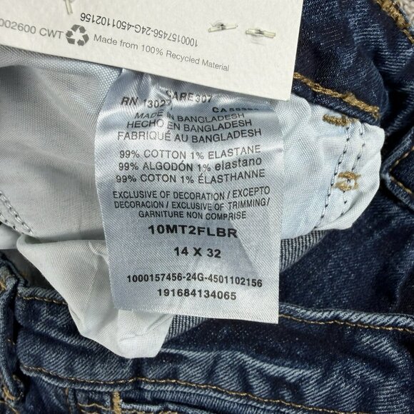 Wrangler High Rise Fierce Flare Denim Stretch Jeans Blue Women’s Size 14 x 32 - Picture 4 of 6